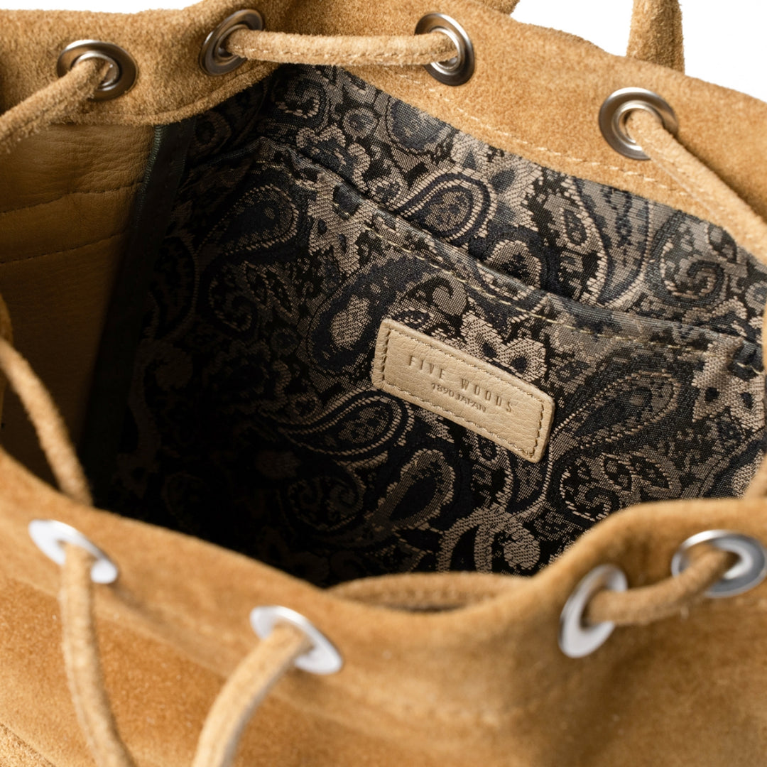 FIVE WOODS 巾着バッグ【BALLARAT】 ウォッシャブルスエード巾着バッグ【DRIFTER | FIVE WOODS