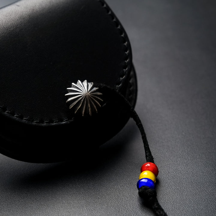 グレージングサドルレザー コンパクトスリムウォレット シルバー