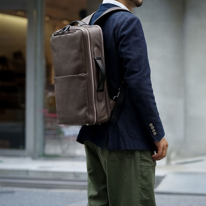 ビジネスバックパック Wタイプ【GRAIN2.0 | FIVE WOODS】 – 林五