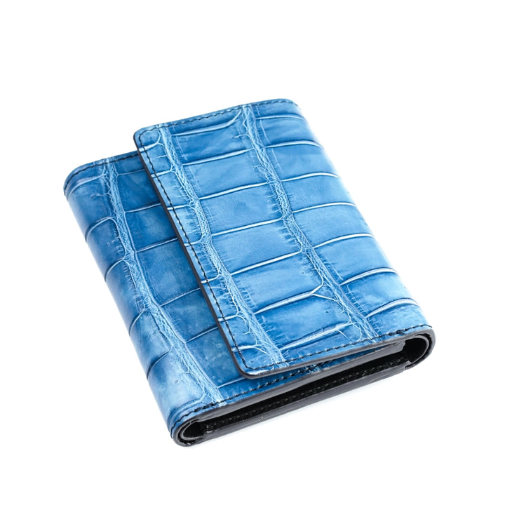 genuine crocodile skin 3つ折り財布 クロコダイル クロコダイルスキン ワニ革 三つ折り財布 がま口 クロコダイル