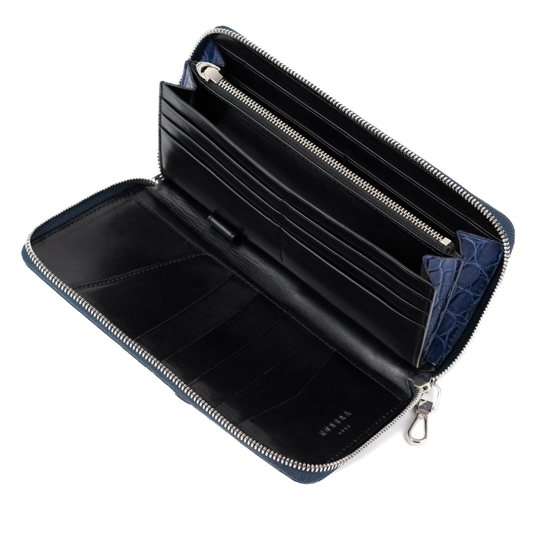 藍染クロコダイル オーガナイザー【KUBERA9981】 – 林五オンラインストア