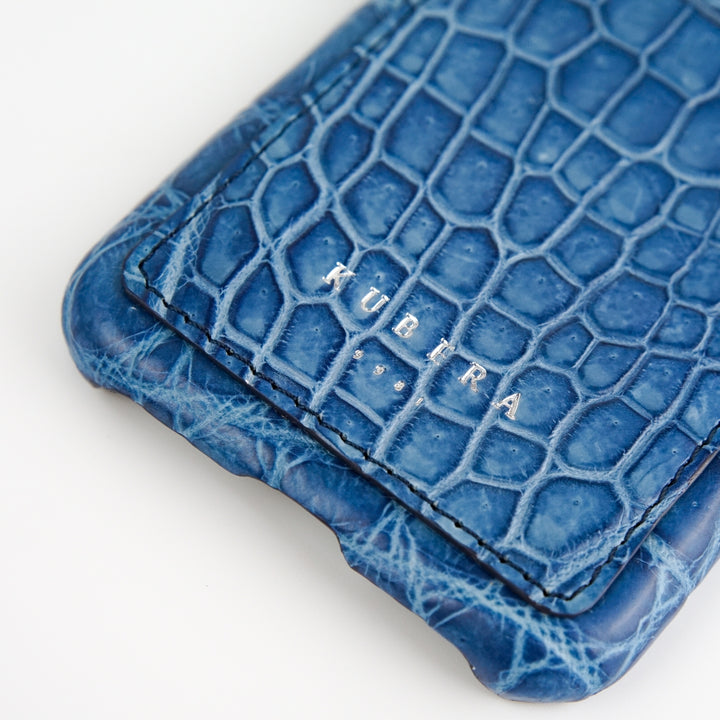 藍染クロコダイル iPhone11 PRO ケース【KUBERA9981】 – 林五