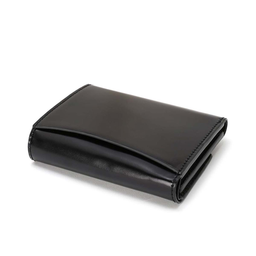 美品展示品 KUBERA コードバンレザー三つ折り財布 ウォレット 黒 ブラック KUBERA 9981 最大49%☆9/1限定 正規品1年保証 クベラ 財布 二